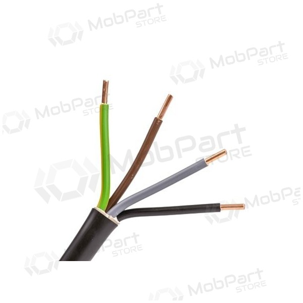 Spēka kabelis Lietkabelis CYKY 5x2.5 mm² vara PVC 450/750V 100 m spole