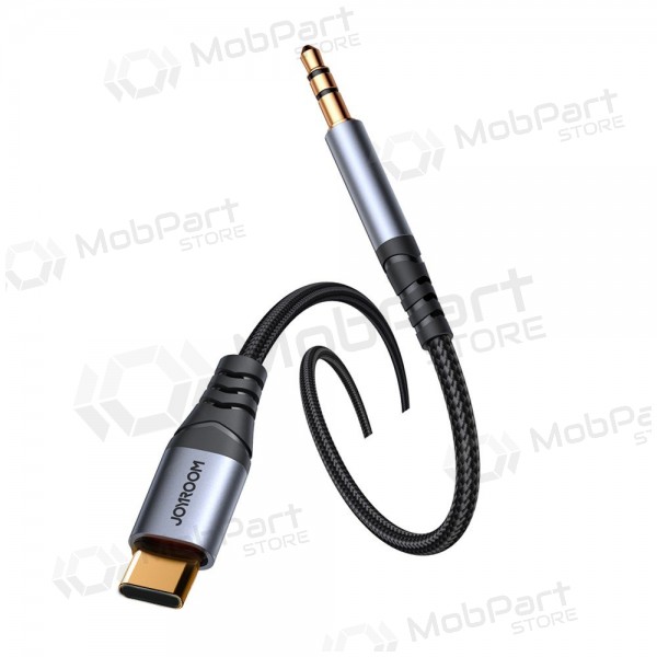 Audio kabelis Joyroom SY-A07 USB-C to 3,5mm 1.2m melns