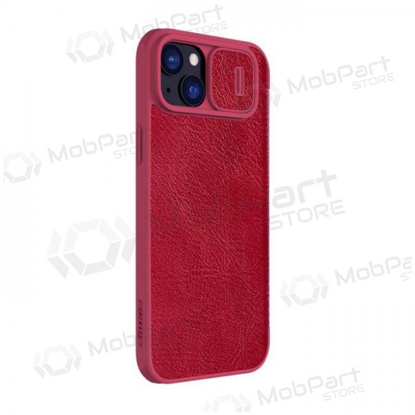 Apple iPhone 14 maciņš - Nillkin Leather (sarkans)