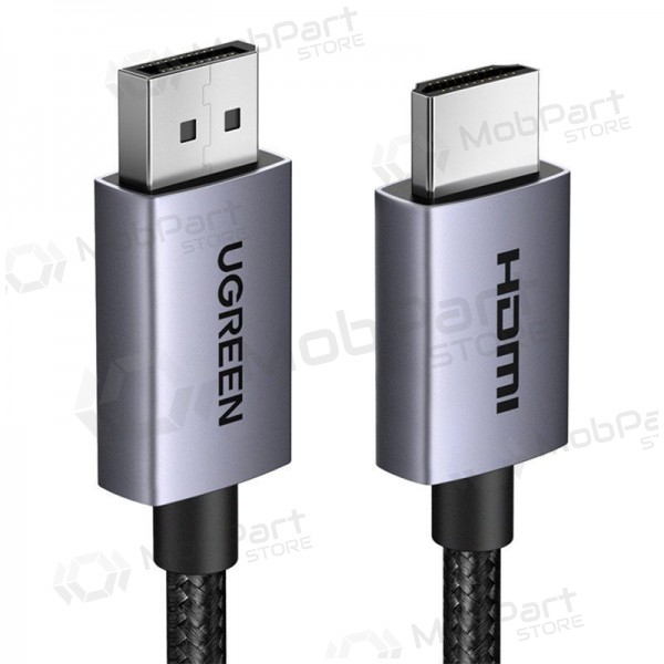 HDMI kabelis Ugreen DP125 DisplayPort uz HDMI 2 m 4K 30 Hz melns