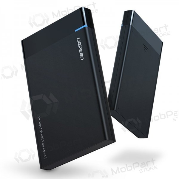 2.5" HDD SSD adapteris Ugreen US221 + 0.5m cable melns