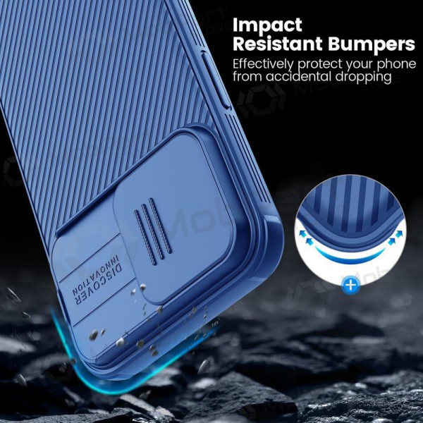 Apple iPhone 14 Pro Max vāciņš „Nillkin CamShield Pro“ (zils) Apple iPhone 14 Pro Max vāciņš „Nillkin CamShield Pro“ (zils)