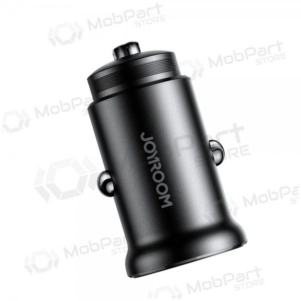 Lādētājs automobilinis Joyroom CCN05 USB-C/USB-A 30W melns