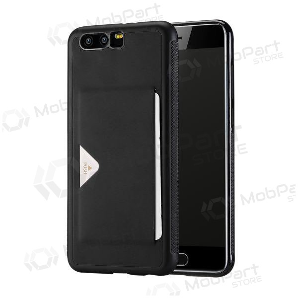 Apple iPhone 12 / 12 Pro maciņš - Dux Ducis Pocard (melns)