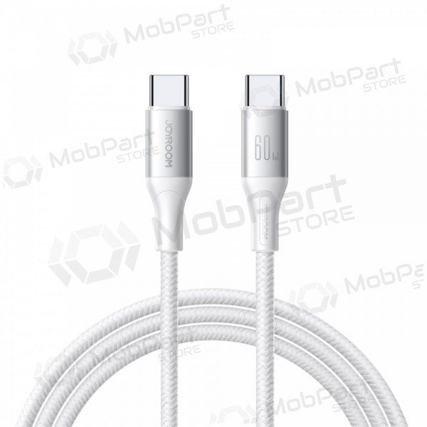 USB kabelis Joyroom S-A28 USB-C to USB-C 60W 2.0m balts