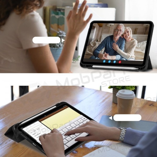 Apple iPad 10.9 2022, iPad 11 2025 maciņš - Tech-Protect SmartCase Pen Holder (melns)