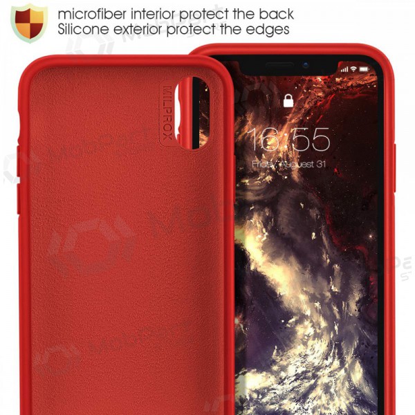 Apple iPhone 6 / 6S maciņš - Liquid Silicone 1.5mm (sarkans)