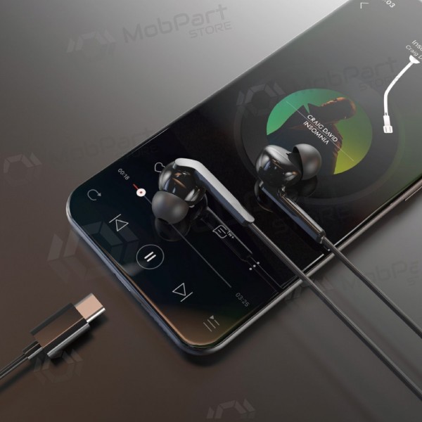 USB-C austiņas Dudao X3C+ melnas