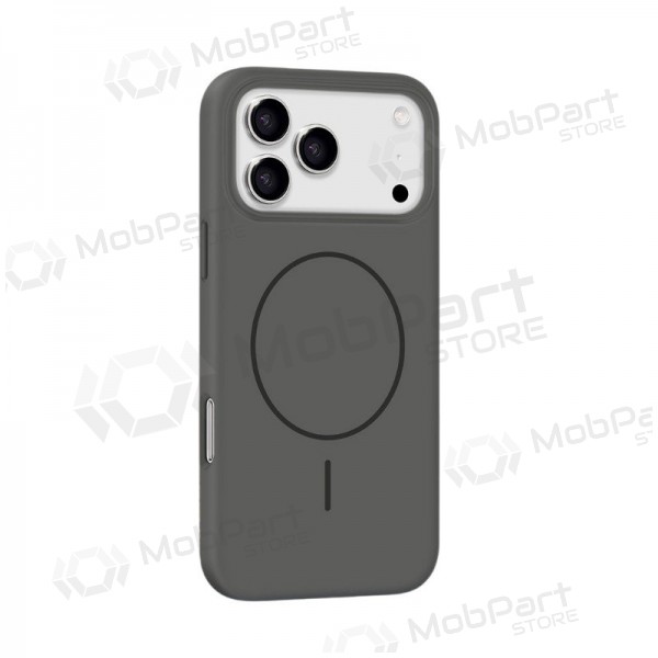 Apple iPhone 16 maciņš - X-Level Fluid Skin MagSafe (melns)