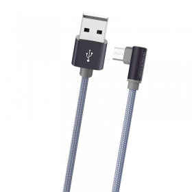 USB kabelis Borofone BX26 microUSB 1.0m (pelēks)
