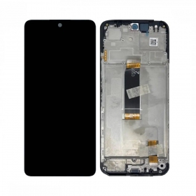 Ekranas Xiaomi Redmi 13 4G/5G/Poco M6 4G su lietimui jautriu stikliuku un rėmeliu Black oriģināls (service pack)