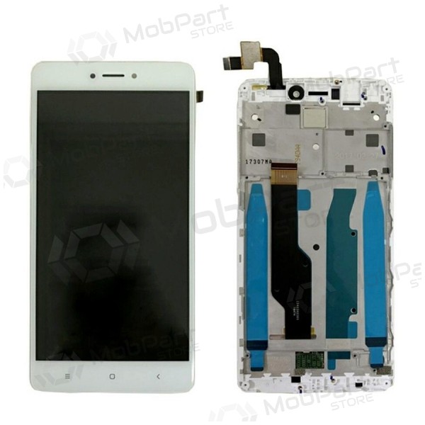 Xiaomi Redmi Note 4X (BV055FHM-N00-1909-R1.0) ekrāns (ar rāmīti) (balts)