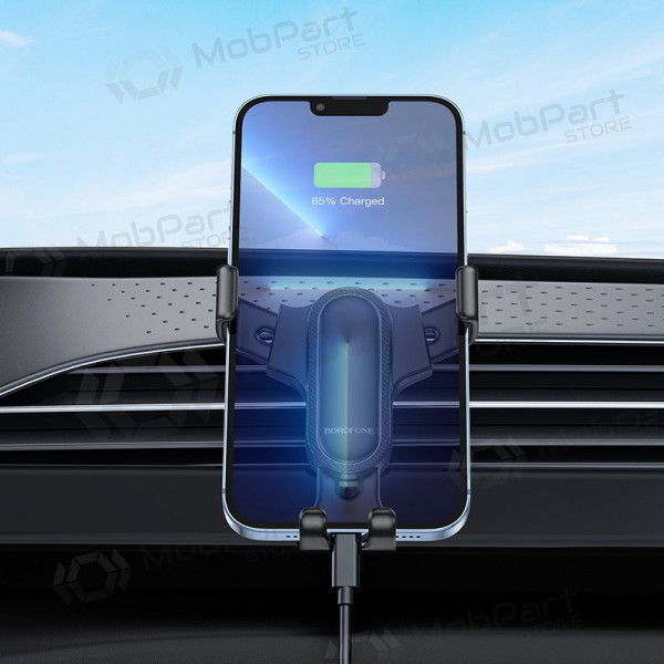 Automobilinis Universāls telefono laikiklis Borofone BH74 tvirtinamas ant ventiliacijos grotelių, melns