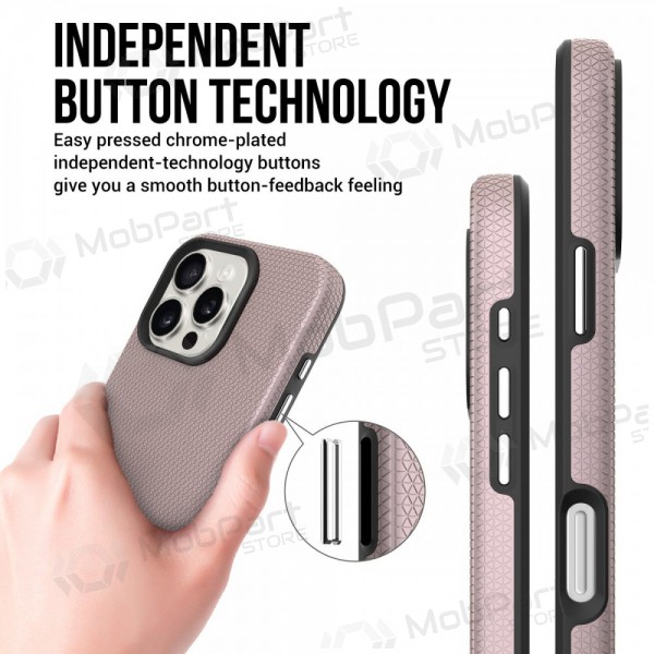 Maciņš / vāciņš Perfectionists Triangle Mag Case Apple iPhone 11 rožinio aukso Maciņš / vāciņš Perfectionists Triangle Mag Case Apple iPhone 11 rožinio aukso