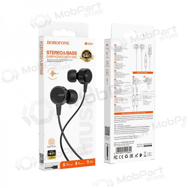 Austiņas Borofone BM94 USB-C Austiņas Borofone BM94 USB-C