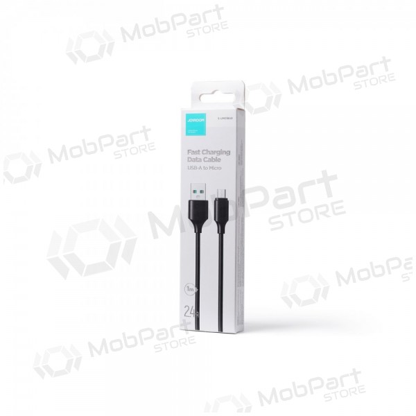 USB kabelis Joyroom S-UM018A9 USB to MicroUSB 2.4A 1.0m melns