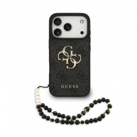 Apple iPhone 17 Pro maciņš - Guess PU 4G Metal Logo Strap
