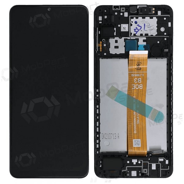 Samsung Galaxy A12s ekrāns (melns) (ar rāmīti) (Premium)