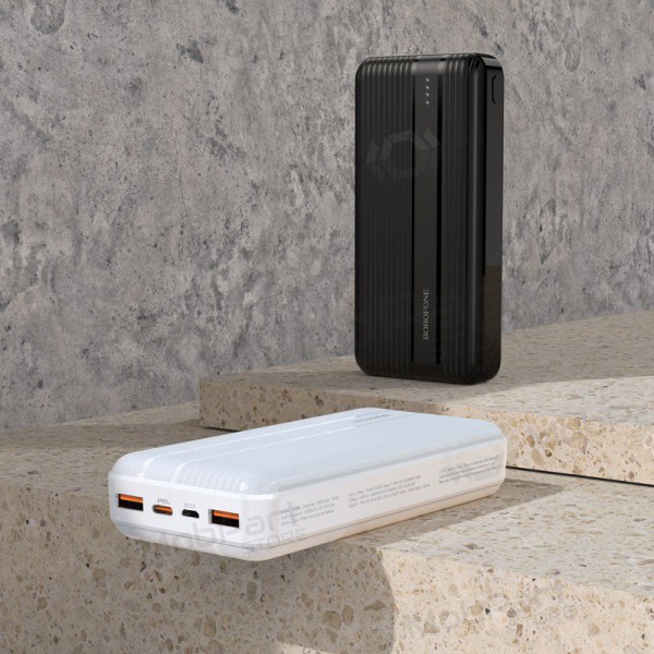 Ārējā baterija Power Bank Borofone BJ9A Type-C PD+Quick Charge 3.0 (3A) 20000mAh balta