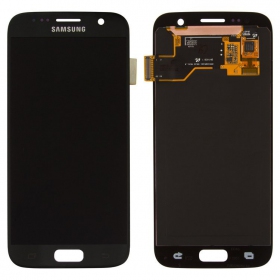 Samsung G930F Galaxy S7 ekrāns (melns) (service pack) (oriģināls)