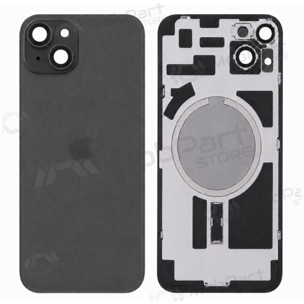 Apple iPhone 15 Plus aizmugurējais vāciņš (melns) - Premium
