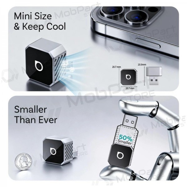 Bezvadu CarPlay / Android Auto adapteris Ottocast Mini Cube CP88-T3 melns
