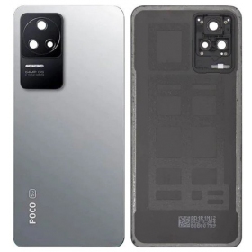 Xiaomi Poco F4 aizmugurējais baterijas vāciņš (sudraba) (oriģināls) (service pack)