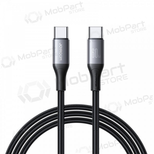 USB kabelis Joyroom S-A28 USB-C to USB-C 60W 2.0m melns