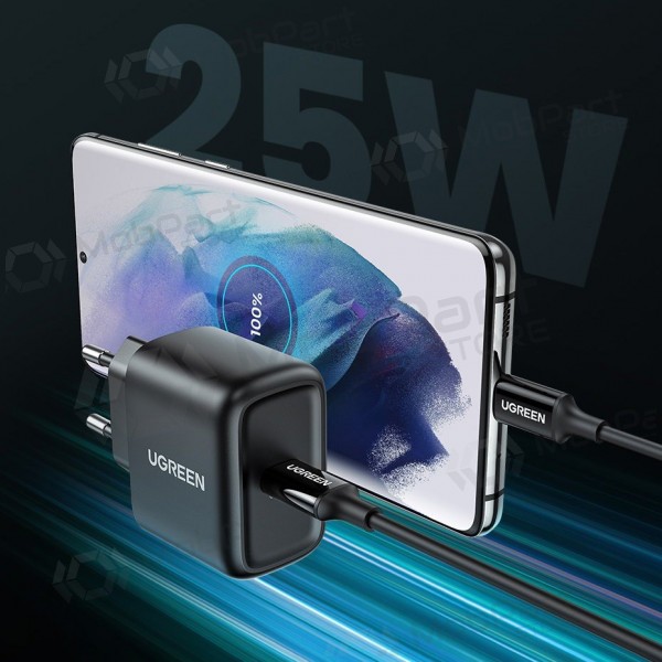 Telefona lādētājs Ugreen CD250 25 W USB-C melns