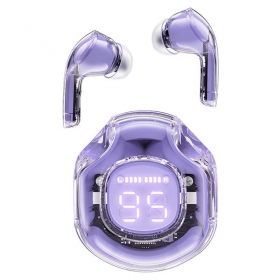 Bezvadus ausinės Acefast T8 TWS violetinės (alfalfa purple)