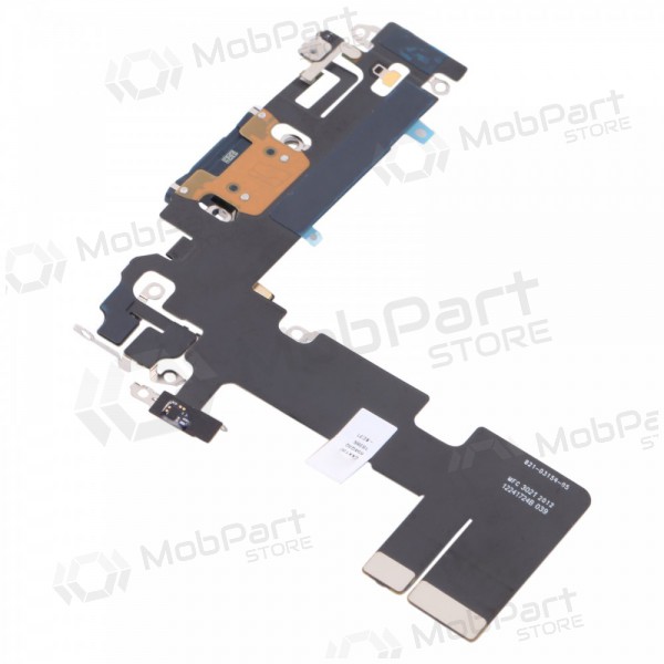 Apple iPhone 13 uzlādes porta un mikrofona savienotājs (melns)