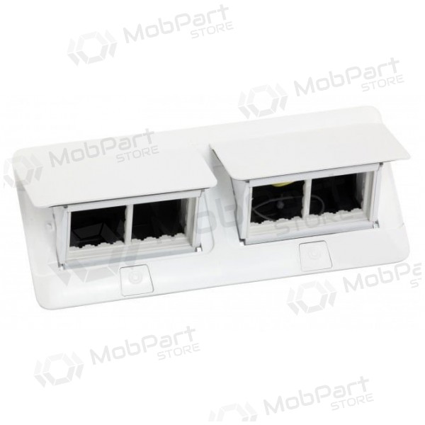 Įleidžiama modulinė dėžutė 2x4 mod. Legrand 654004 (metalinė, balta)