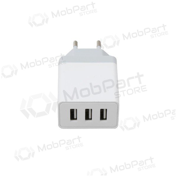 Lādētājs Platinet QuickCharge 3xUSB (15W 3A) (balts)