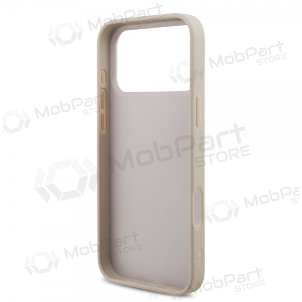 Apple iPhone 17 Pro Max maciņš - Guess PU 4G Metal Logo (rozā)