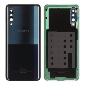Samsung A908 Galaxy A90 5G 2019 aizmugurējais baterijas vāciņš (melns) (lietots grade B, oriģināls)