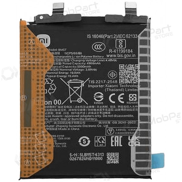Xiaomi 13T, 14T, Poco X6 Pro, Poco M6 Pro 4G, Redmi Note 13 Pro 4G akumulators (BM5T) (oriģināls)