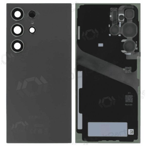 Samsung Galaxy S24 Ultra aizmugurējais vāciņš - melns (oriģināls)