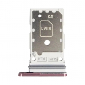 Samsung Galaxy S22 Ultra Dual SIM kartes turētājs (Burgundy) (service pack) (oriģināls)