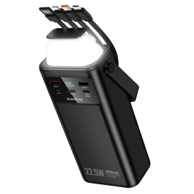 Ārējā baterija Power Bank Borofone BJ65 22.5W 30000mAh melna