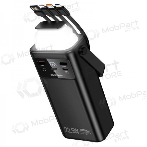 Ārējā baterija Power Bank Borofone BJ65 22.5W 30000mAh melna