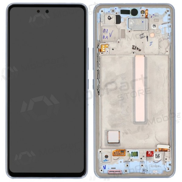 Samsung Galaxy A53 5G ekrāns (zils) (ar rāmīti) (OLED) Samsung Galaxy A53 5G ekrāns (zils) (ar rāmīti) (OLED)