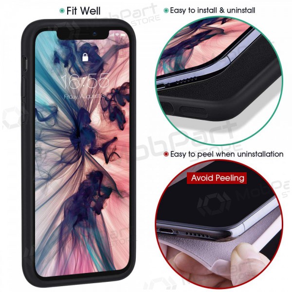Apple iPhone 11 Pro maciņš - Liquid Silicone 2.0mm (melns)