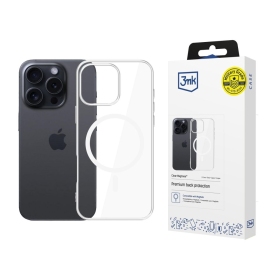 Apple iPhone 16 Pro Max maciņš / vāciņš "3MK Clear MagCase"