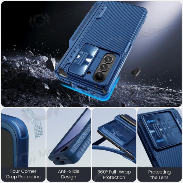 Samsung Galaxy Z Fold4 vāciņš „Nillkin CamShield Pro“ (zils) Samsung Galaxy Z Fold4 vāciņš „Nillkin CamShield Pro“ (zils)