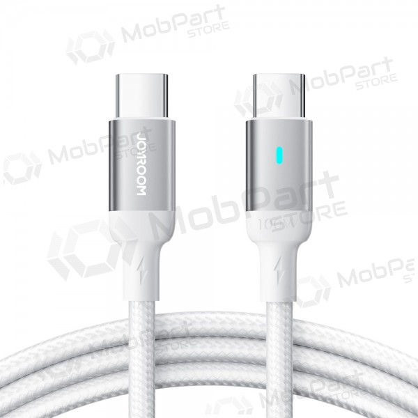 USB kabelis Joyroom S-CC100A10 Type-C to Type-C 100W 1.2m balts