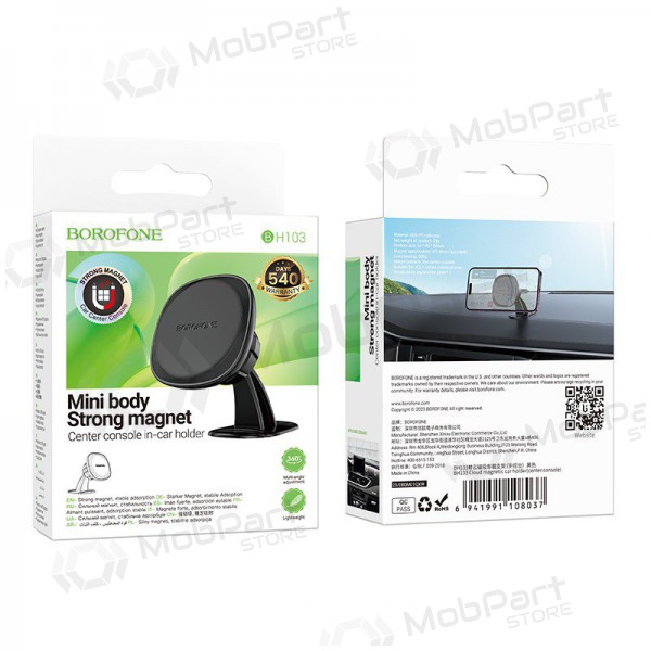 Tālruņa turētājs automobiļiem Borofone BH103 (dashboard) melns
