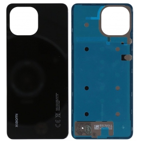 Xiaomi Mi 11 Lite 4G / 5G / 5G NE aizmugurējais baterijas vāciņš (melns) (oriģināls) (service pack)