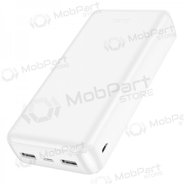 Ārējā baterija Power Bank Hoco J100A 2xUSB-A 20000mAh balta