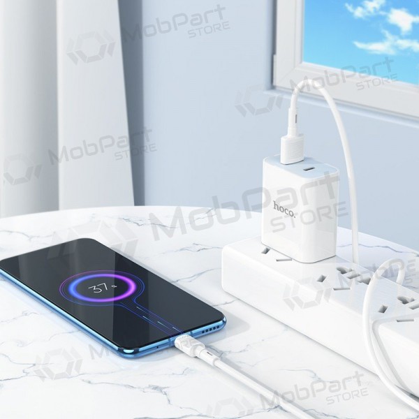 Micro USB kabelis Hoco X83 USB-A uz Micro USB 1 m balts