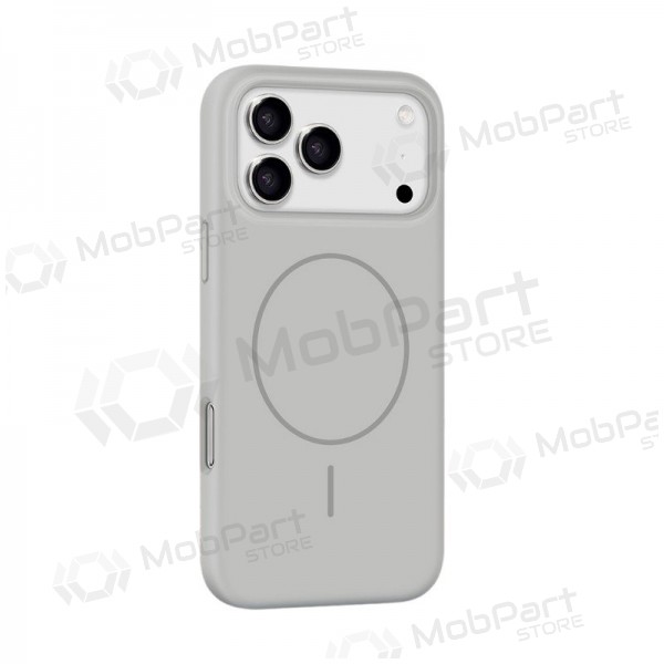 Apple iPhone 17 Pro, 18 Pro maciņš - X-Level Fluid Skin MagSafe (pelēks)